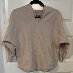 Sioni Beige V-Neck Sweater